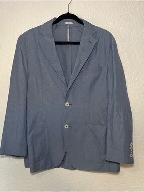 Paul Taylor Men's Slate Blue Two-Button Blazer Sport Coat